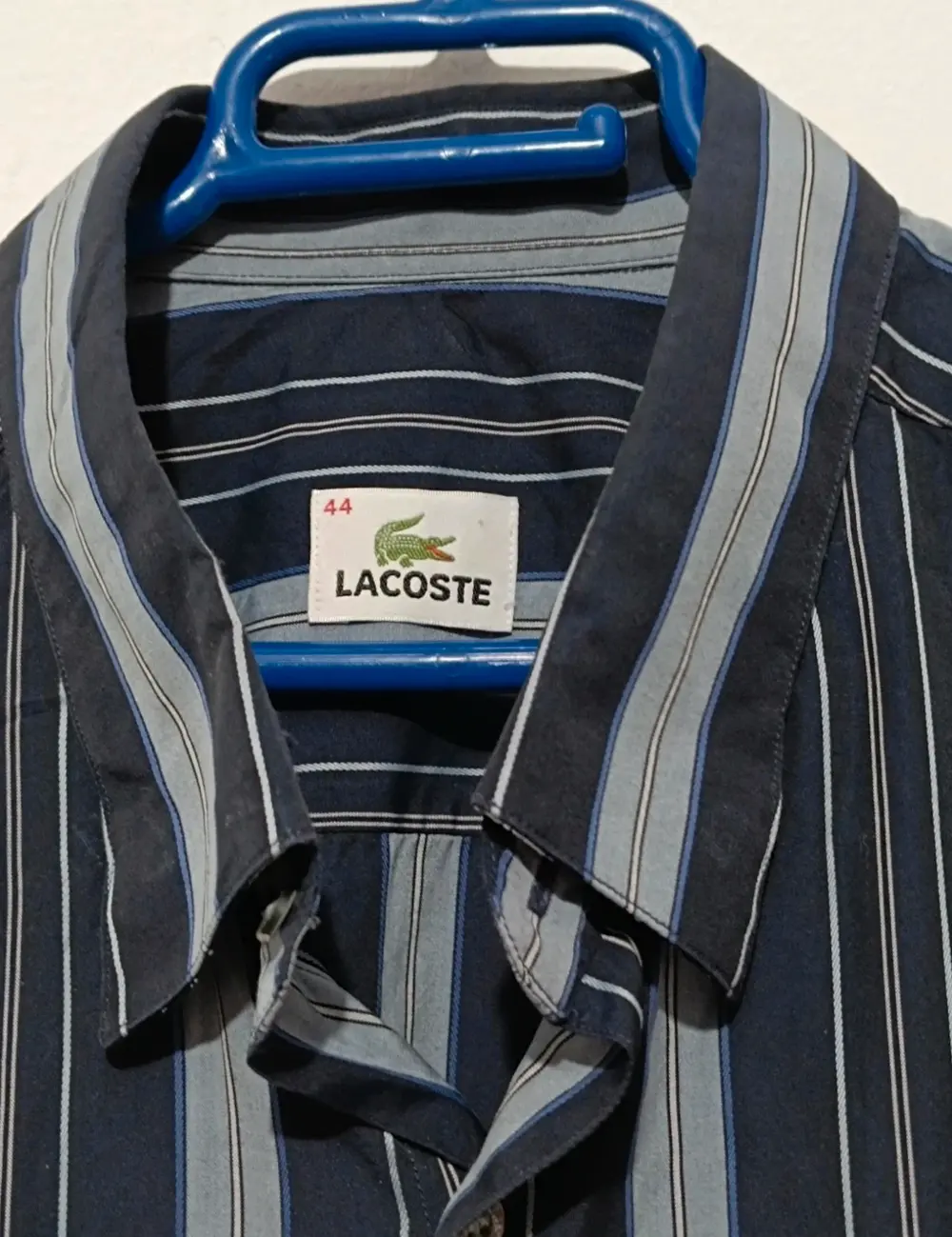 Camisa a rayas manga larga Lacoste talla 44 XL*, foto 4