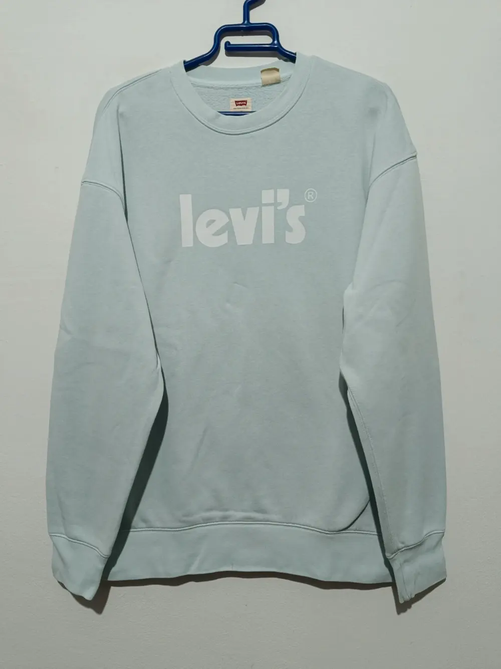 Jersey azul turquesa cuello redondo Levi's relaxed talla M