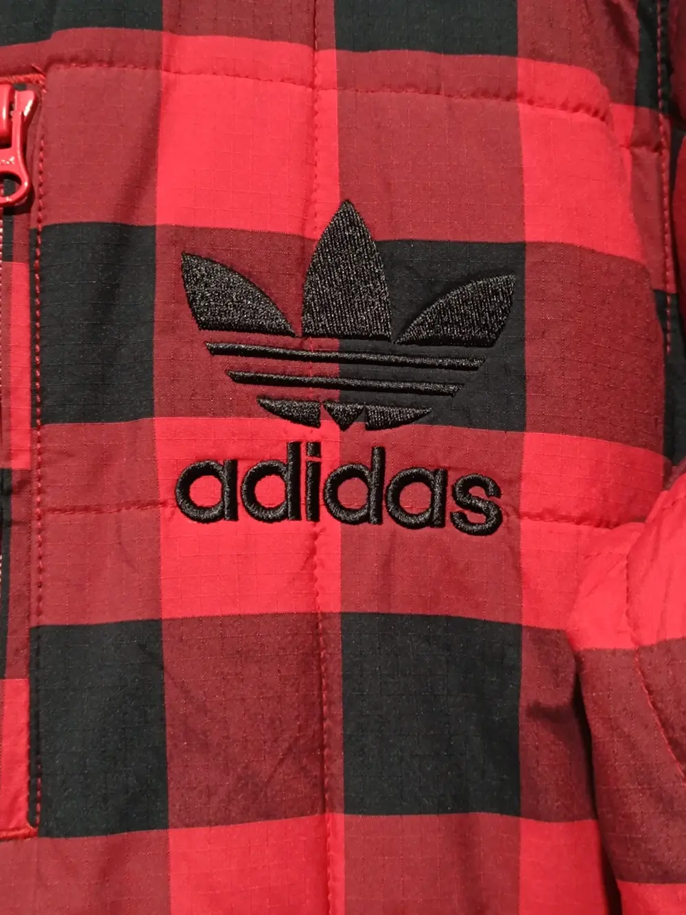 Chaqueta vintage a cuadros acolchada Adidas originals talla S ver medidas, foto 4