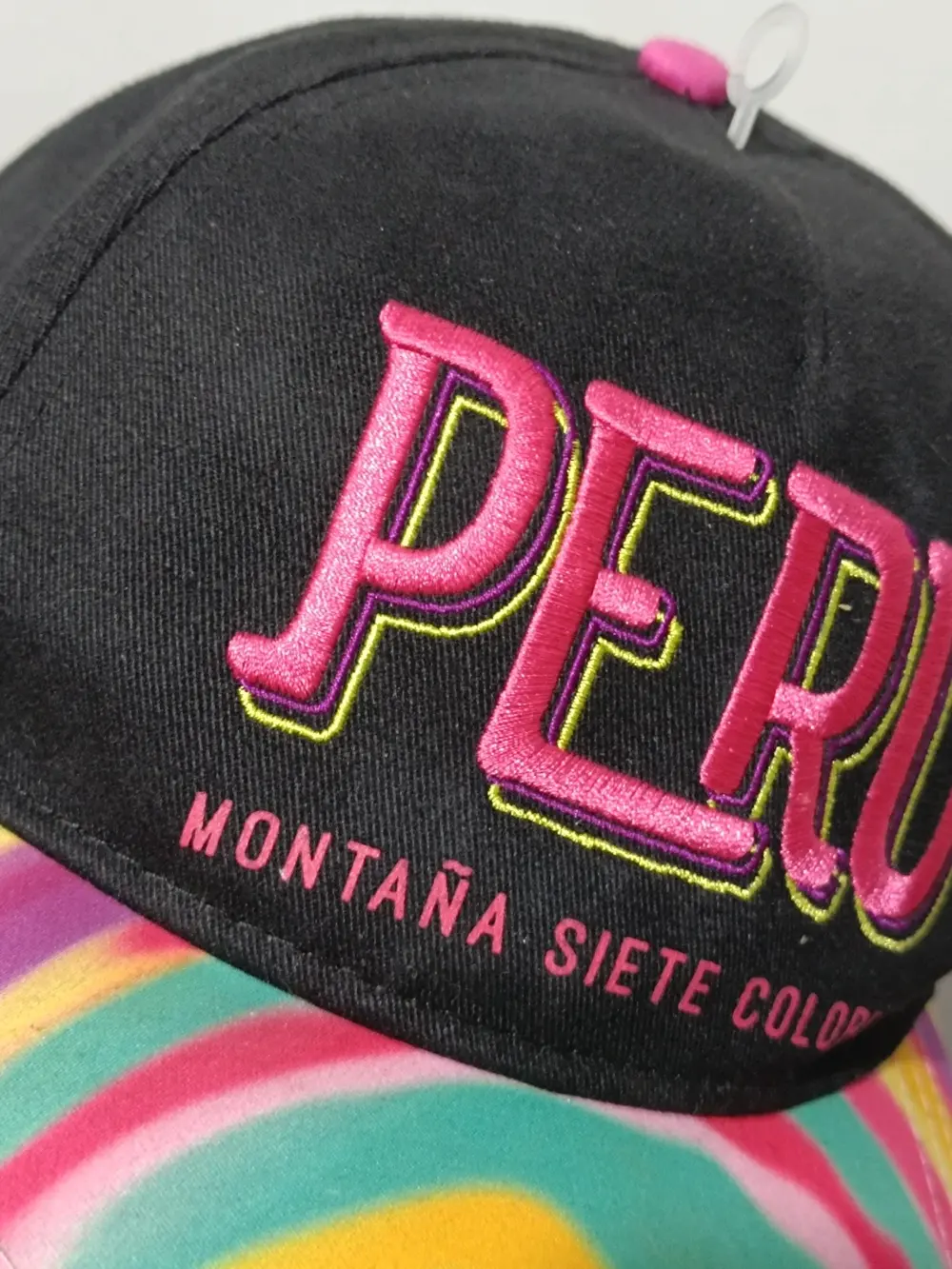 Gorra Classica Sublimada negra Montaña siete 🌈 Perú talla única ajustable adulto unisex, foto 2