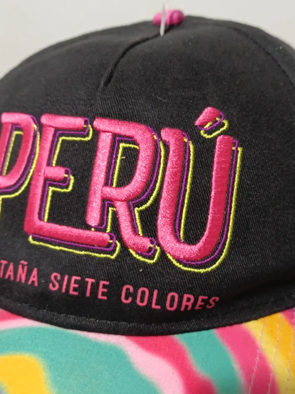 Gorra Classica Sublimada negra Montaña siete 🌈 Perú talla única ajustable adulto unisex, foto 3