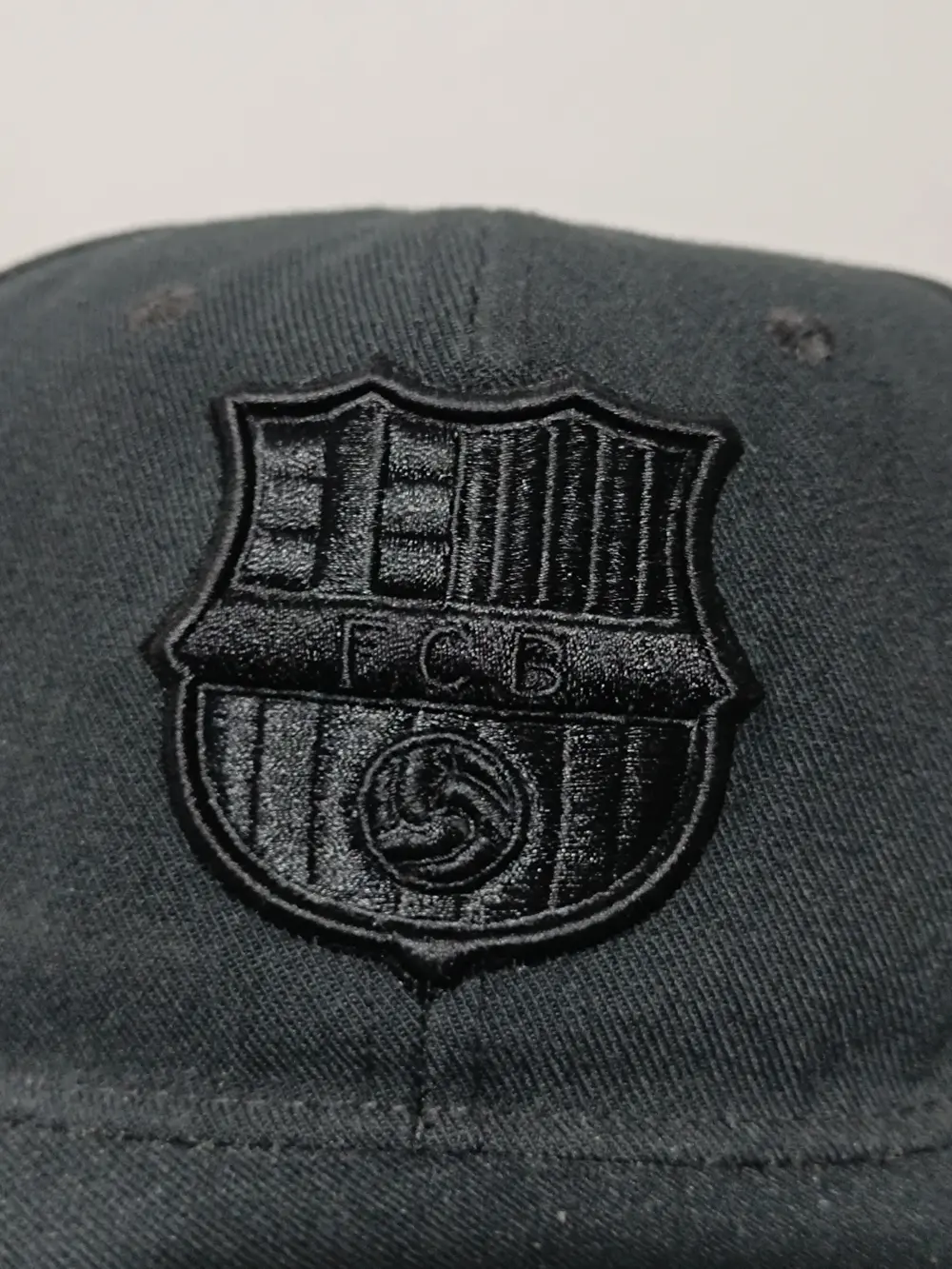 Gorra plana negra FC Barcelona Escudo bordado Nike talla única ajustable adulto unisex, foto 2