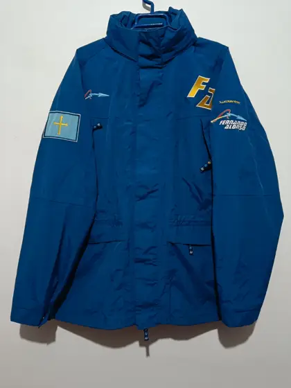 Chaqueta azul vintage Y2K Fernando Alonso Daring Precisport talla XL ver medidas