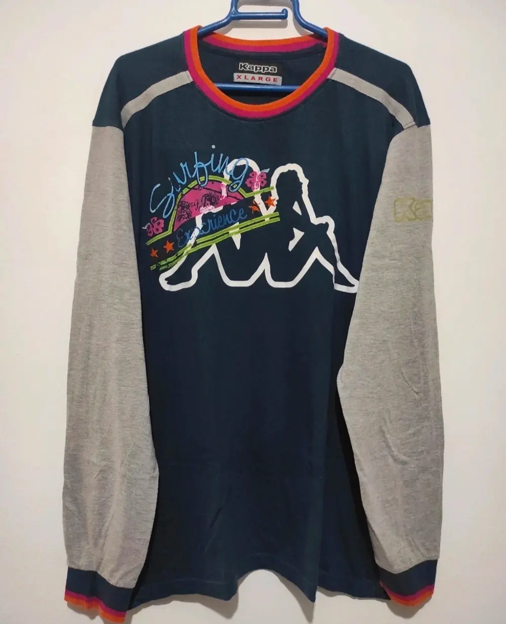 Camiseta manga larga Kappa talla XL sirve para L ver medidas*