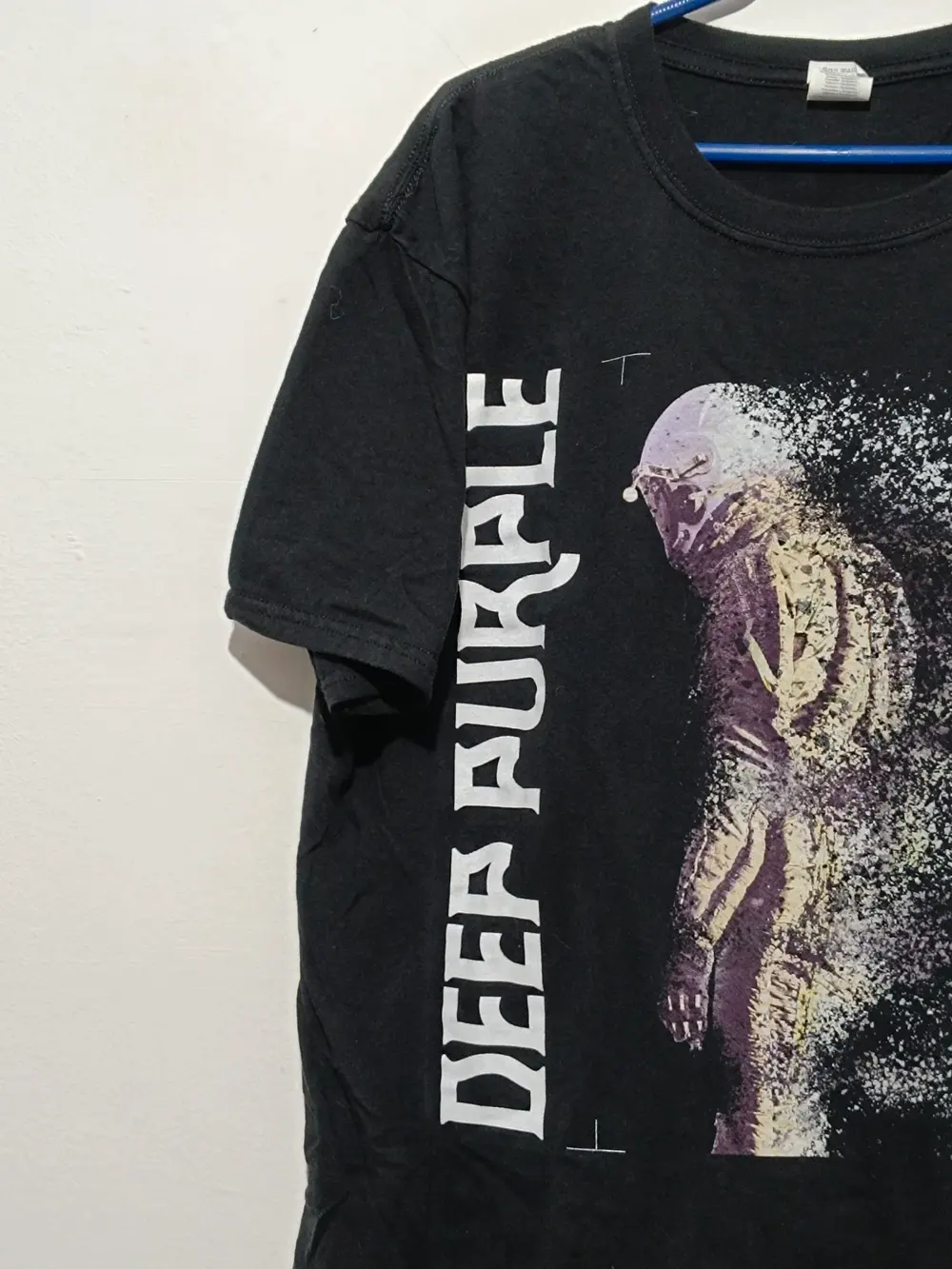 Camiseta vintage Deep Purple logo talla XL Gildan, foto 2