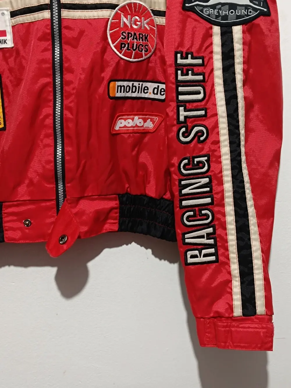 Chaqueta Carreras vintage High speed Radlack Stuff roja talla M, foto 2