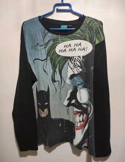 Camiseta manga larga Batman & Joker talla L*