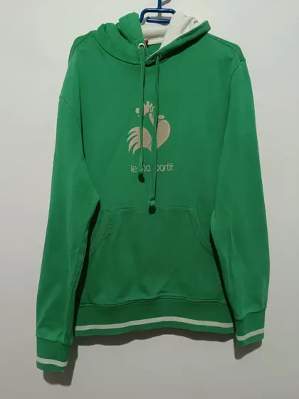 Sudadera Verde le Coq sportif talla XL ver medidas