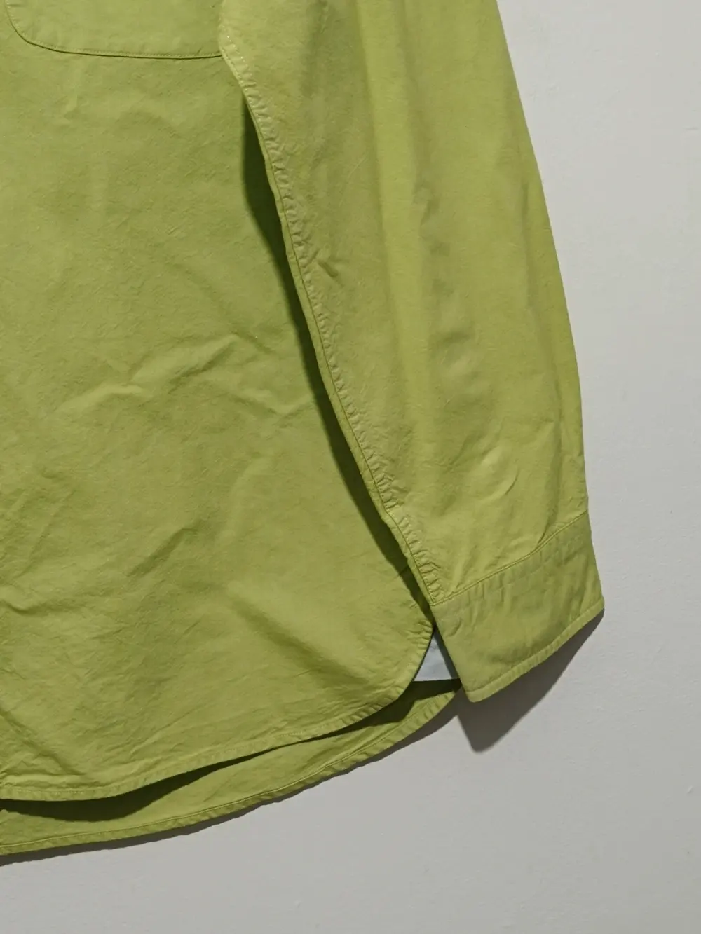 Camisa verde lima lisa Tommy Hilfiger talla L ver medidas, foto 2