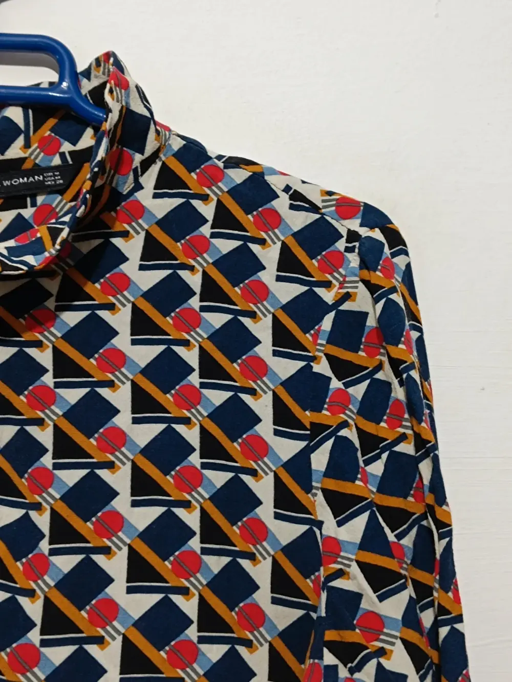 Camisa geometrica Zara woman talla M, foto 3