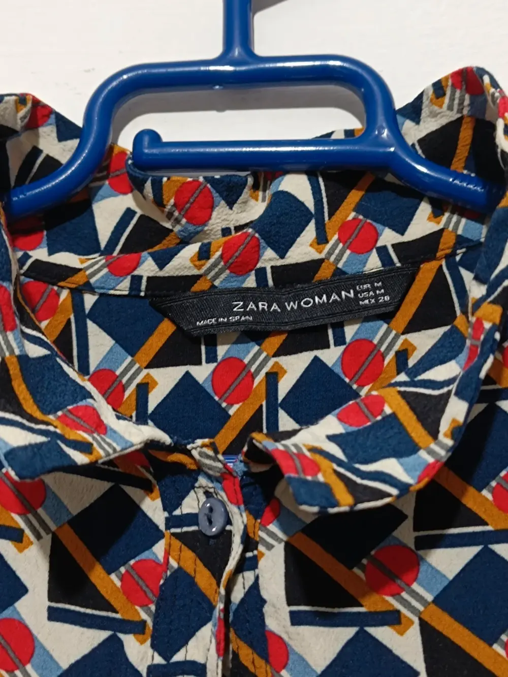 Camisa geometrica Zara woman talla M, foto 4