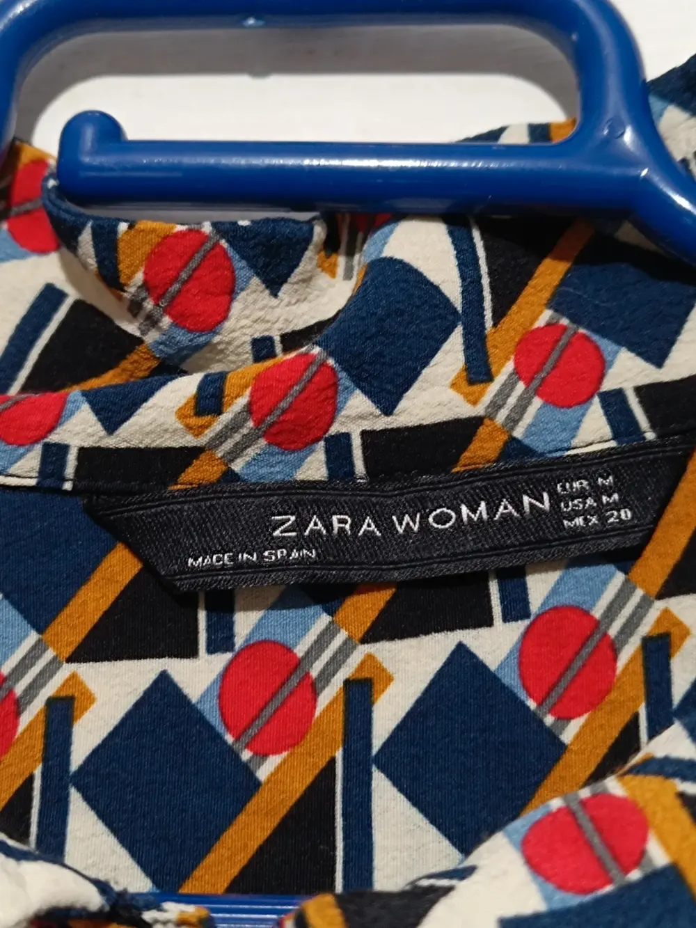 Camisa geometrica Zara woman talla M, foto 5