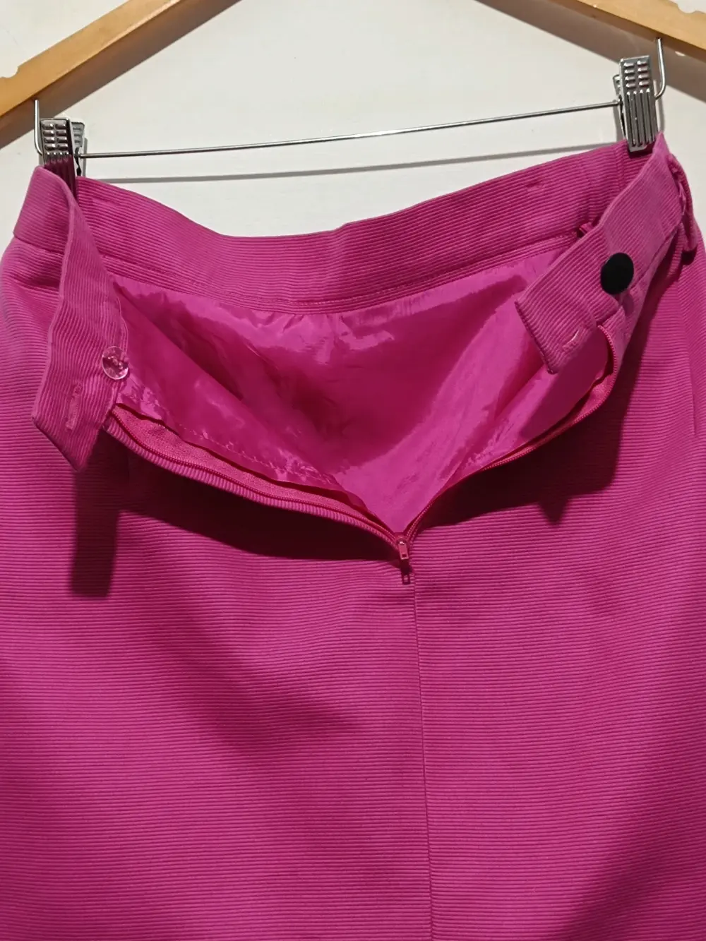 Falda tubo fucsia vintage Laurel talla 40 equivale a una S ver medidas, foto 3