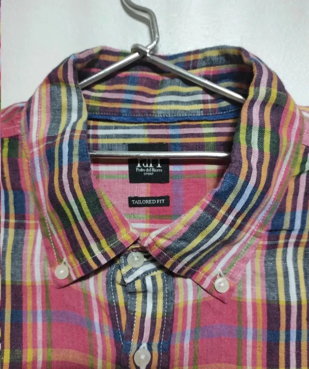 Camisa a cuadros manga larga Pedro del hierro*, foto 5