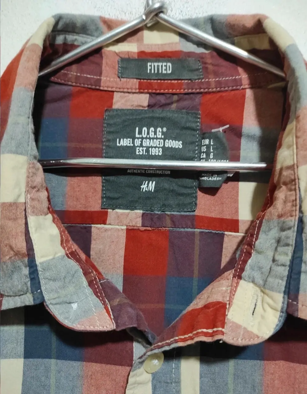 Camisa a cuadros H&M*, foto 3