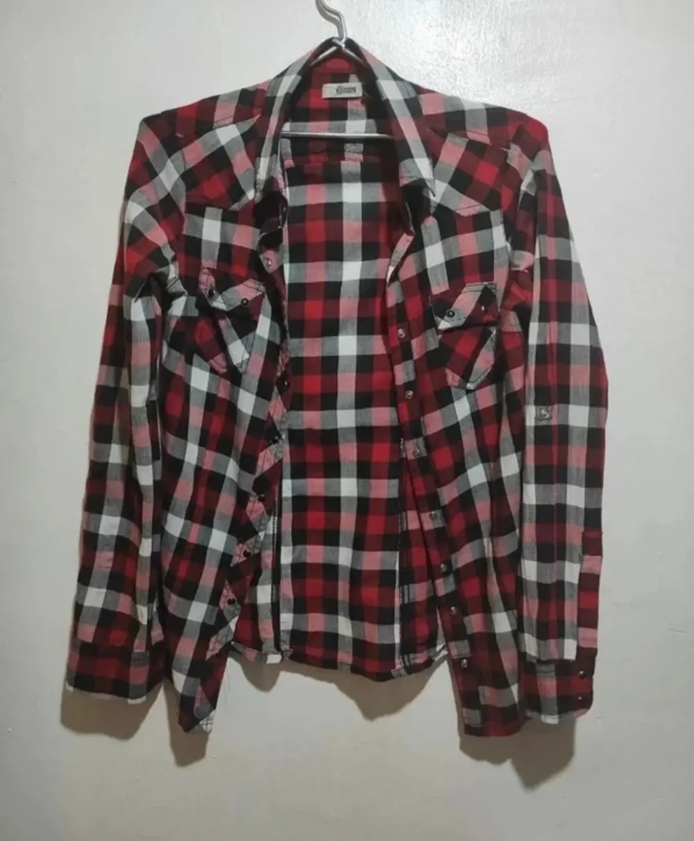 Camisa a cuadros manga larga Stradivarius*, foto 2