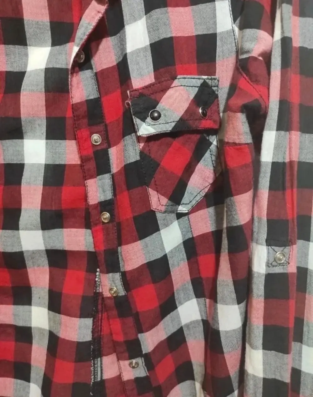 Camisa a cuadros manga larga Stradivarius*, foto 3