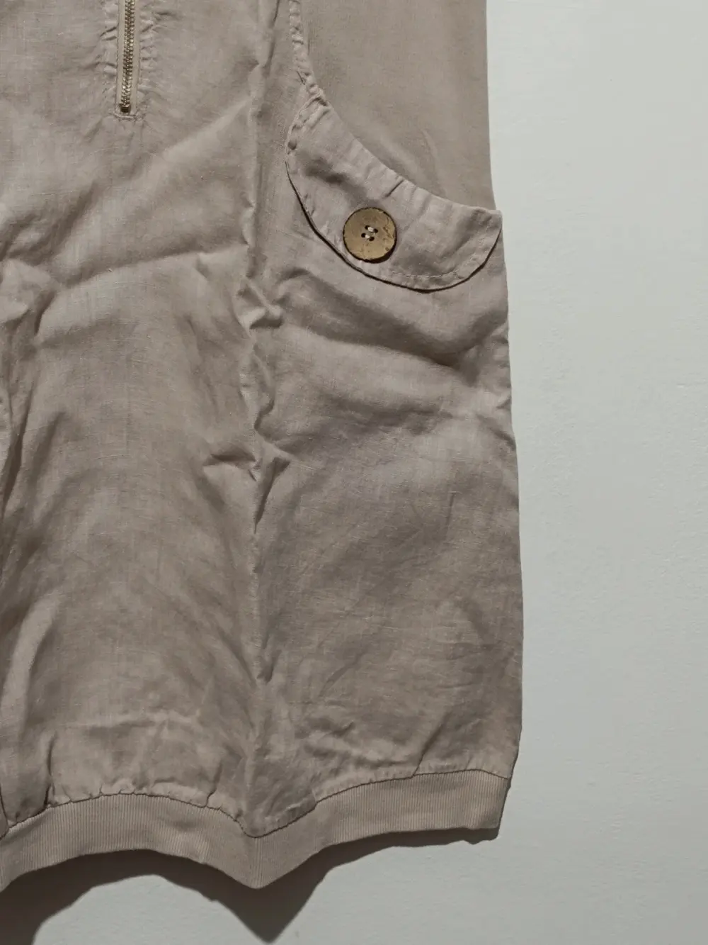 Vestido de lino tipo safari made in italy talla XXL sirve para XL ver medidas, foto 2