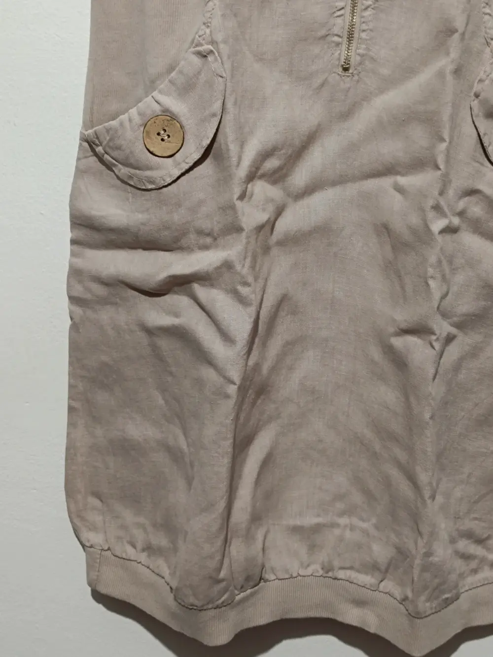 Vestido de lino tipo safari made in italy talla XXL sirve para XL ver medidas, foto 3
