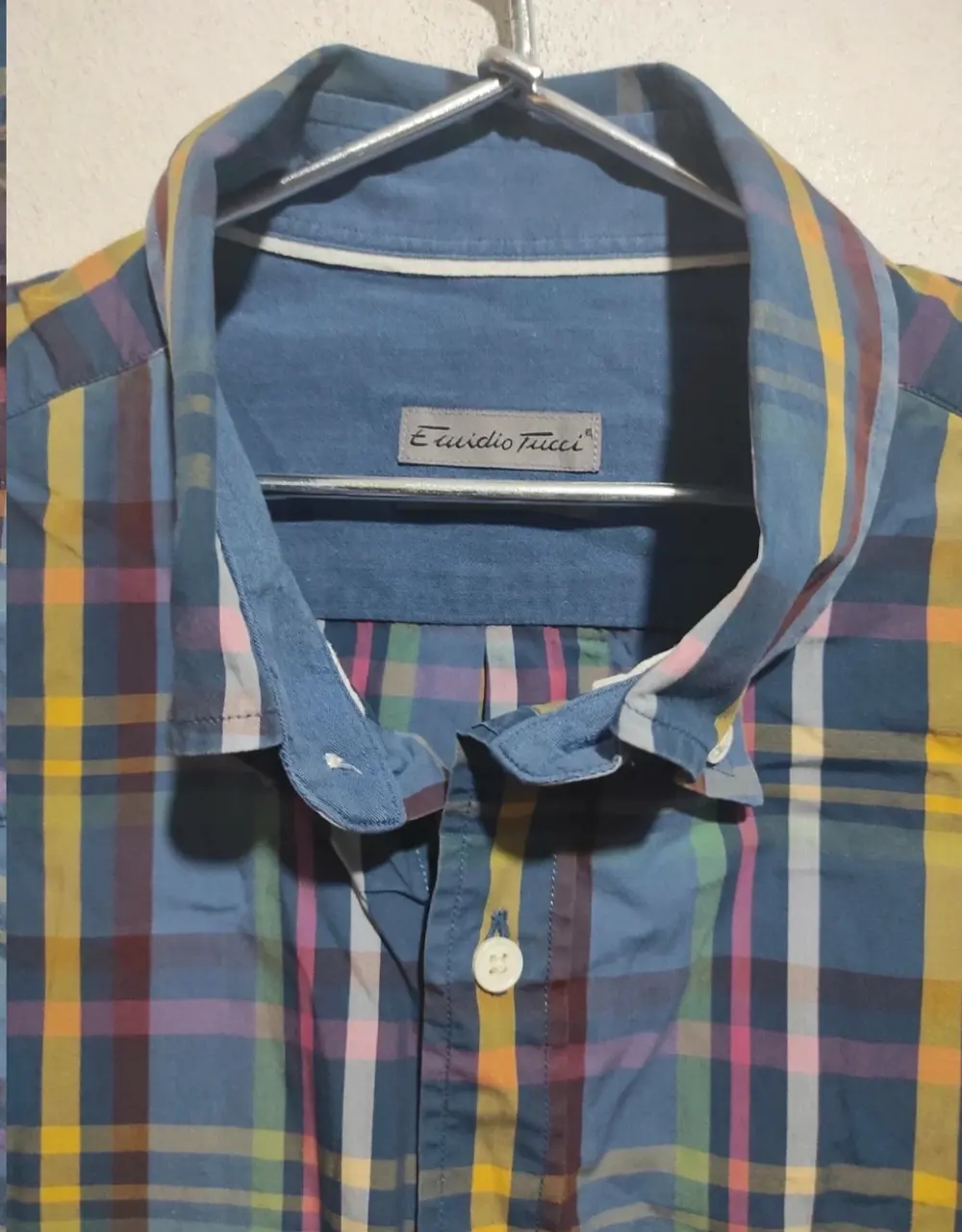 Camisa a cuadros Emidio Tucci talla 4*, foto 4