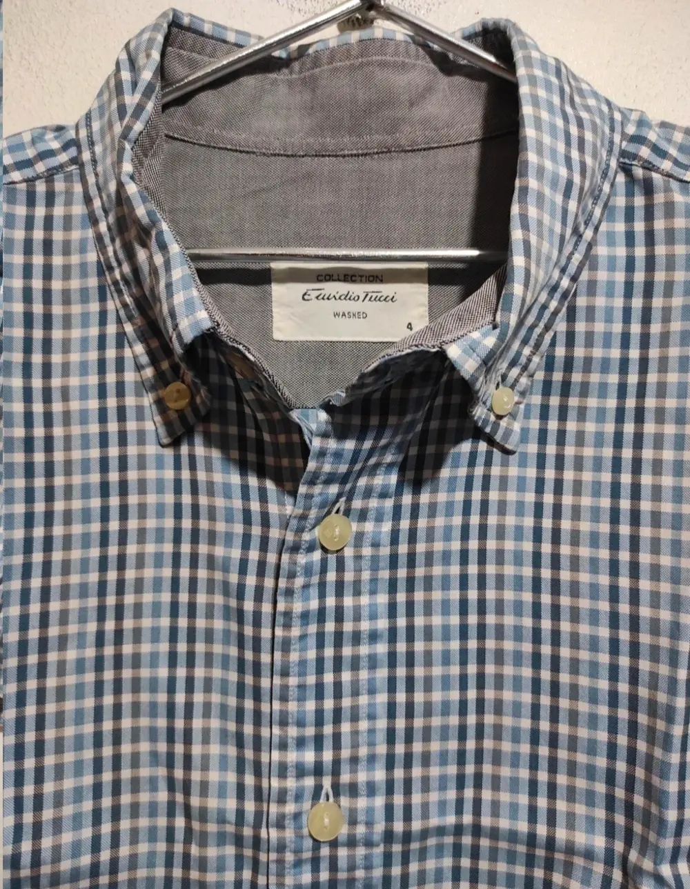 Camisa a cuadros Emidio Tucci talla 4*, foto 3