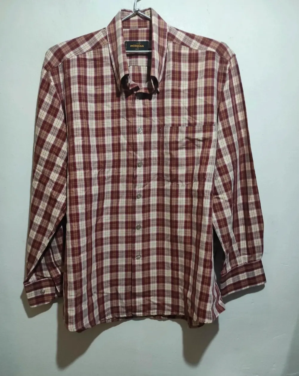 Camisa a cuadros manga larga Persan talla 4*