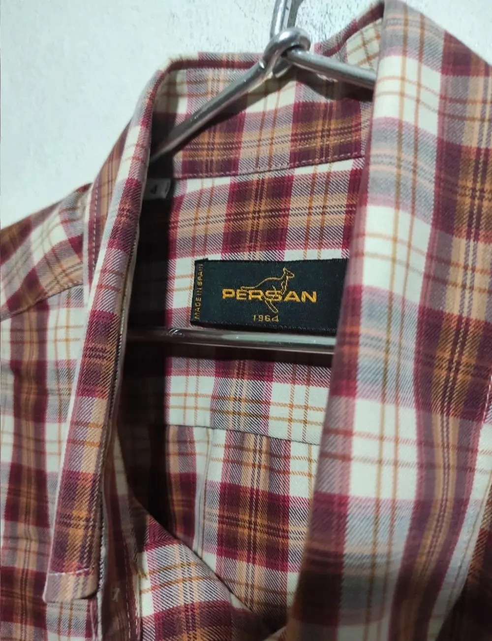 Camisa a cuadros manga larga Persan talla 4*, foto 4