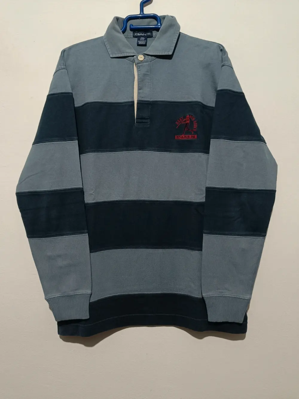 Polo manga larga rugby 🏉 Gant Homerun talla 15 años sirve para S ver medidas