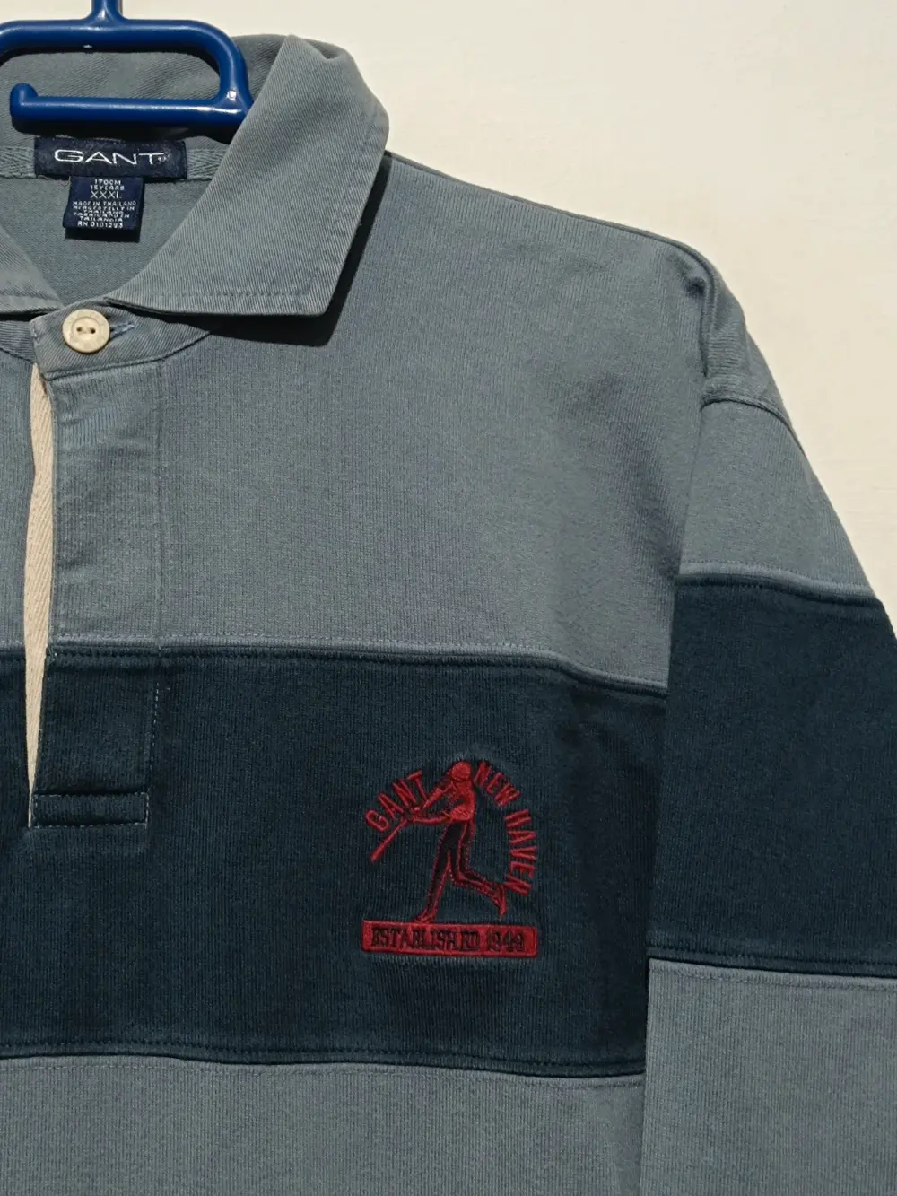 Polo manga larga rugby 🏉 Gant Homerun talla 15 años sirve para S ver medidas, foto 4