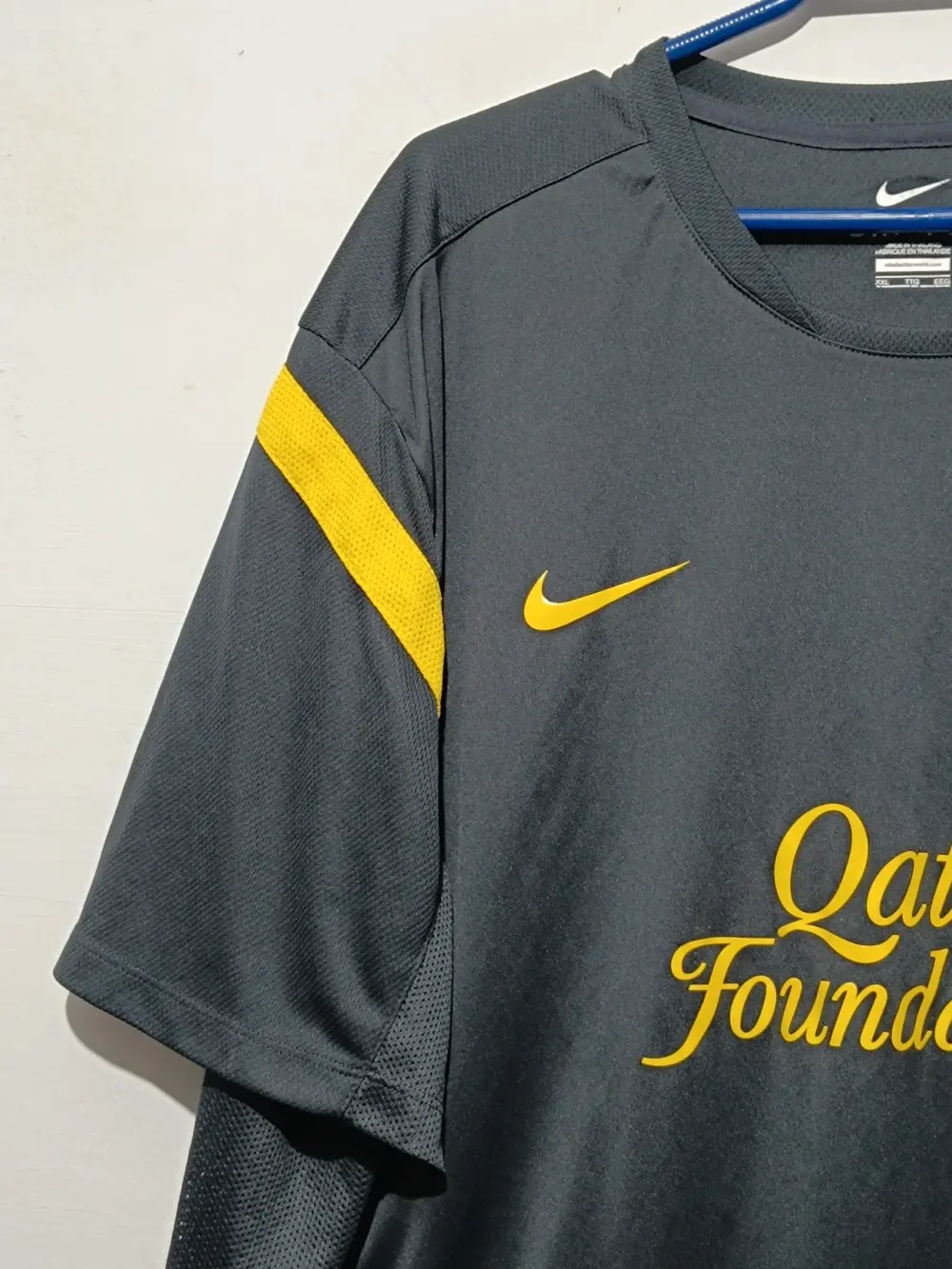 Camiseta FC Barcelona temporada 11/12 Gris Training Nike talla XXL ver medidas, foto 5
