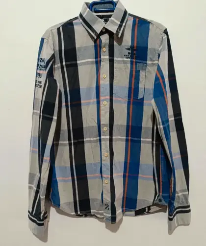Camisa a cuadros manga larga New Zealand Auckland ver medidas*