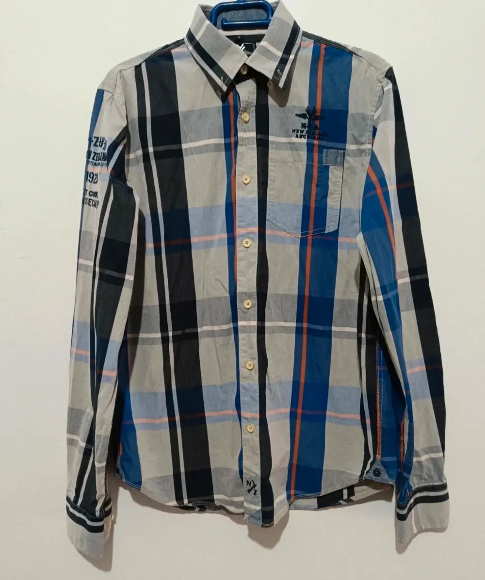 Camisa a cuadros manga larga New Zealand Auckland ver medidas*