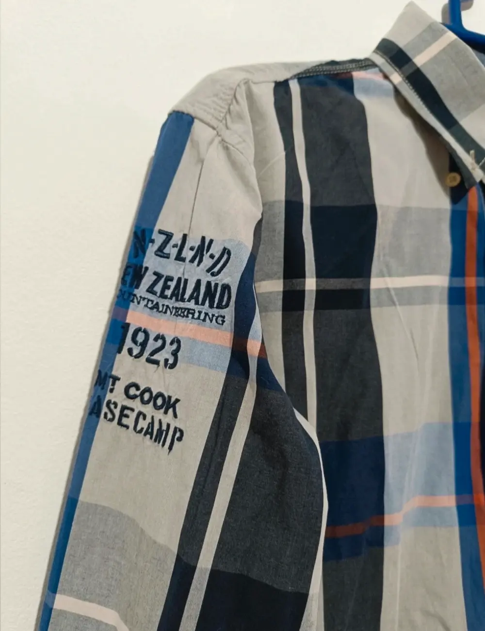 Camisa a cuadros manga larga New Zealand Auckland ver medidas*, foto 2
