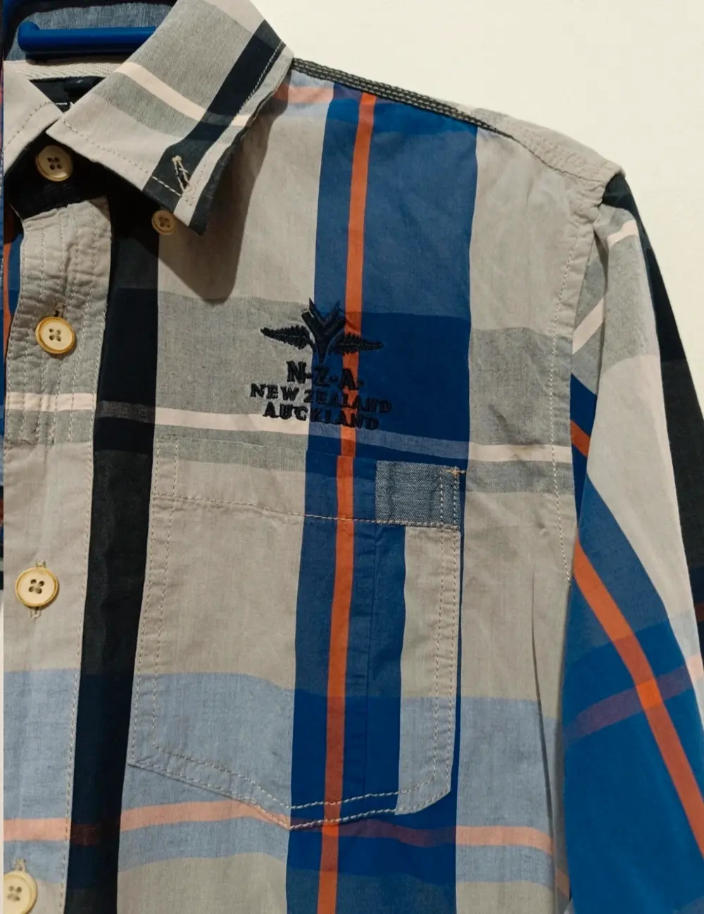 Camisa a cuadros manga larga New Zealand Auckland ver medidas*, foto 4