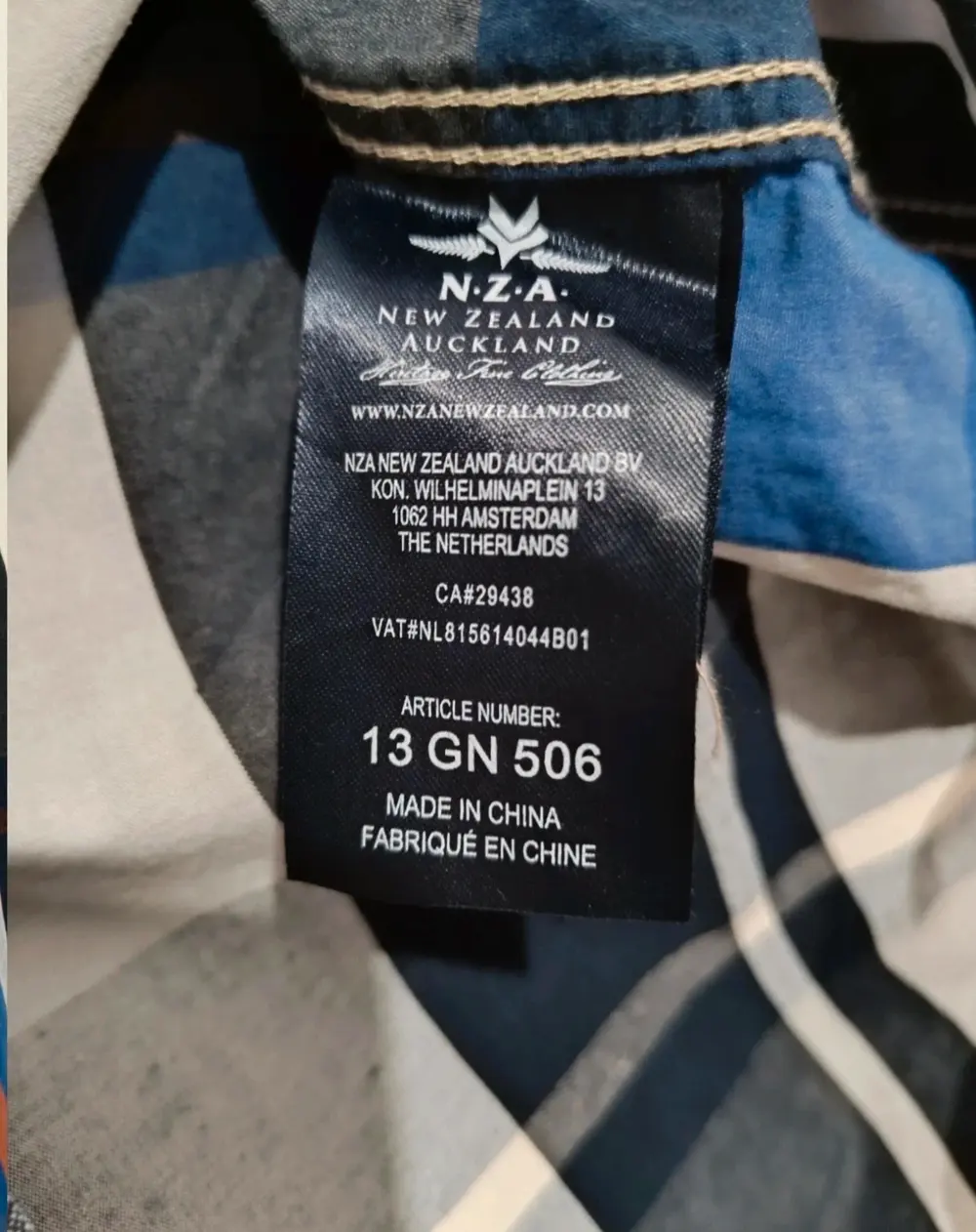Camisa a cuadros manga larga New Zealand Auckland ver medidas*, foto 5