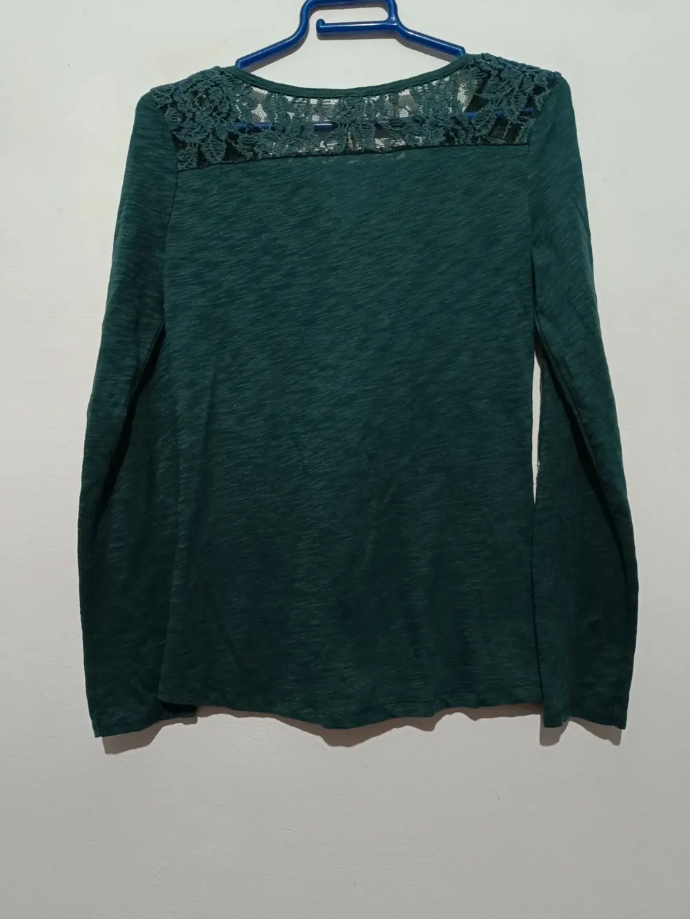 Camisa blusa manga larga Verde oscuro Bershka talla M, foto 4