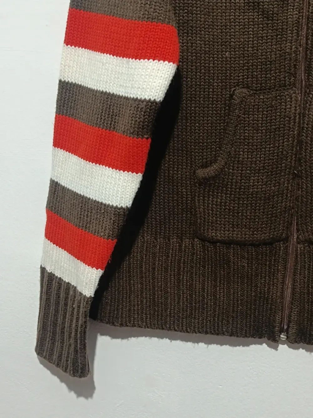 Jersey Cardigan vintage a rayas Vima talla XL, foto 3
