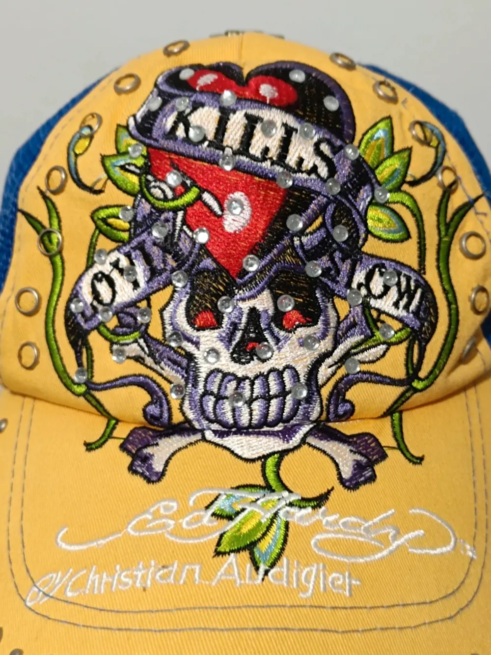 Gorra trucker Y2K Ed Hardy Christian Audigier talla única ajustable adulto unisex, foto 2