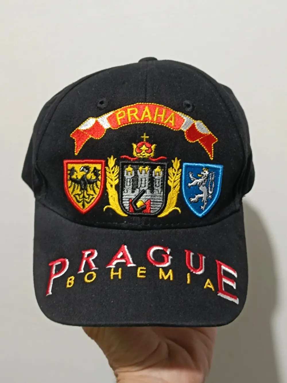 Gorra negra Praga Bohemia talla única ajustable adulto unisex Tienda local