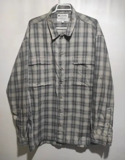Camisa de cuadros manga larga Columbia*