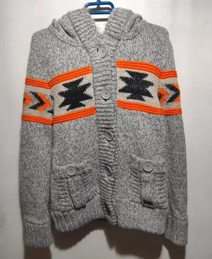 Chaqueta con capucha y botones Superdry talla M*