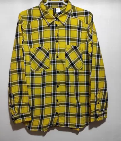 Camisa manga larga a cuadros H&M talla 38*