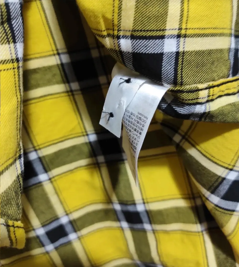 Camisa manga larga a cuadros H&M talla 38*, foto 3