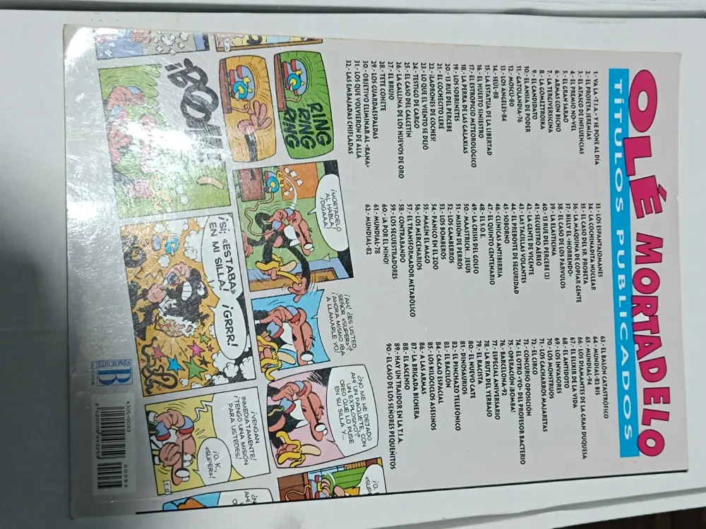 Cómic Mortadelo y Filemon Los Superpoderes Olé 93, foto 2