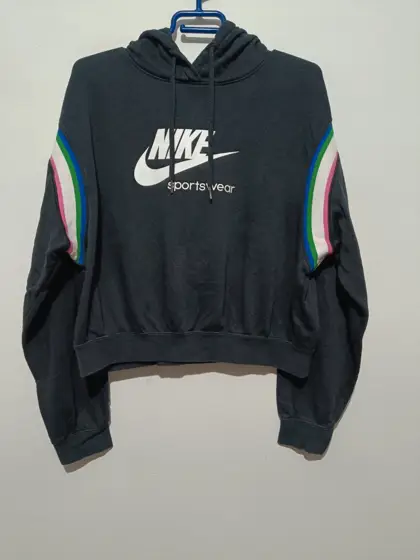 Sudadera negra Nike Sportswear heritage talla S