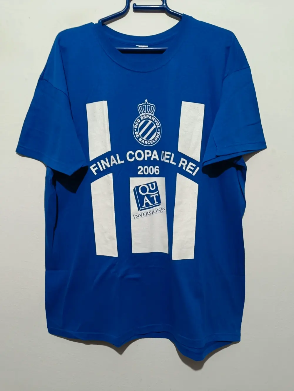 Camiseta vintage Y2K RCD Espanyol final copa del rey año 2006 talla L ver medidas