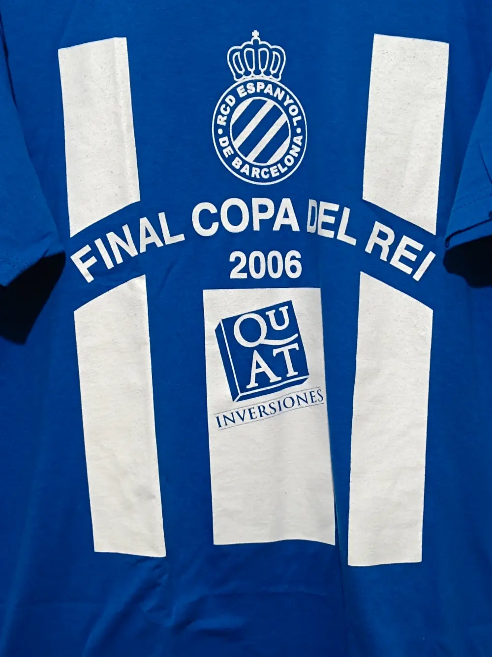 Camiseta vintage Y2K RCD Espanyol final copa del rey año 2006 talla L ver medidas, foto 2