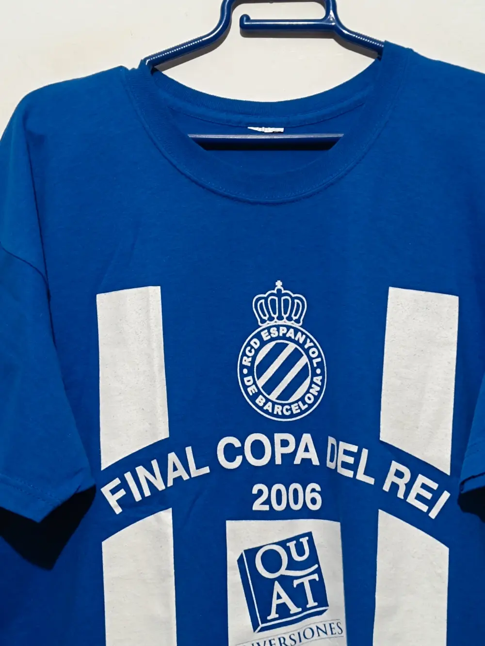 Camiseta vintage Y2K RCD Espanyol final copa del rey año 2006 talla L ver medidas, foto 3