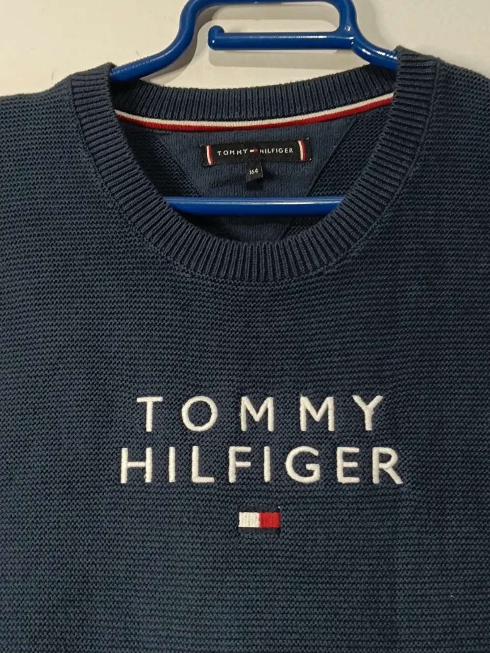 Jersey de punto cuello redondo Tommy Hilfiger talla 164 16 años pero sirve para una XS ver medidas, foto 4