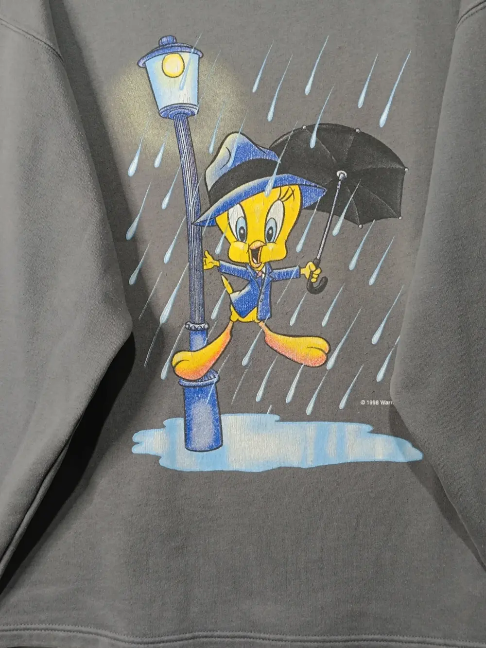 Sudadera vintage años 90 Looney Tunes Piolín "tweety bird"talla XL ver medidas, foto 2